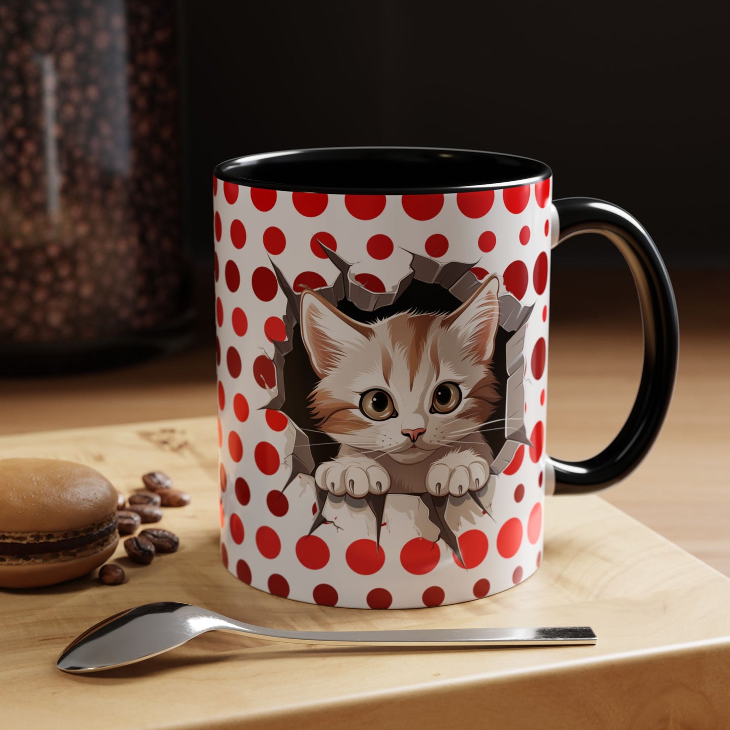 Purrrty in Red Mug