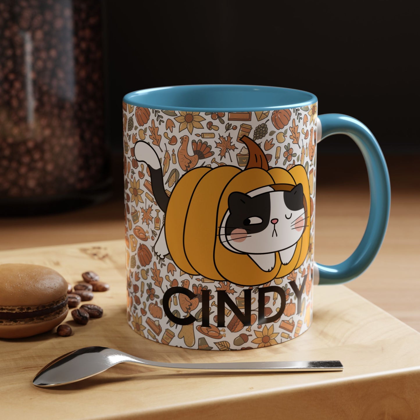 Pumpkin Spicey Cat Mug