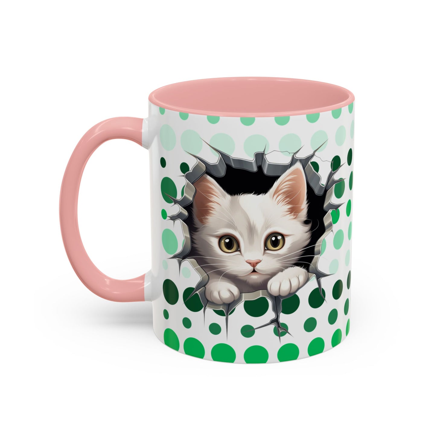 Purrrty in Green Mug