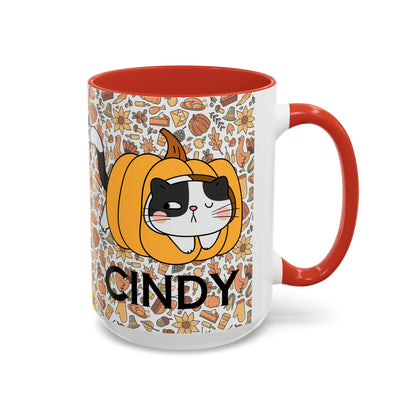 Pumpkin Spicey Cat Mug