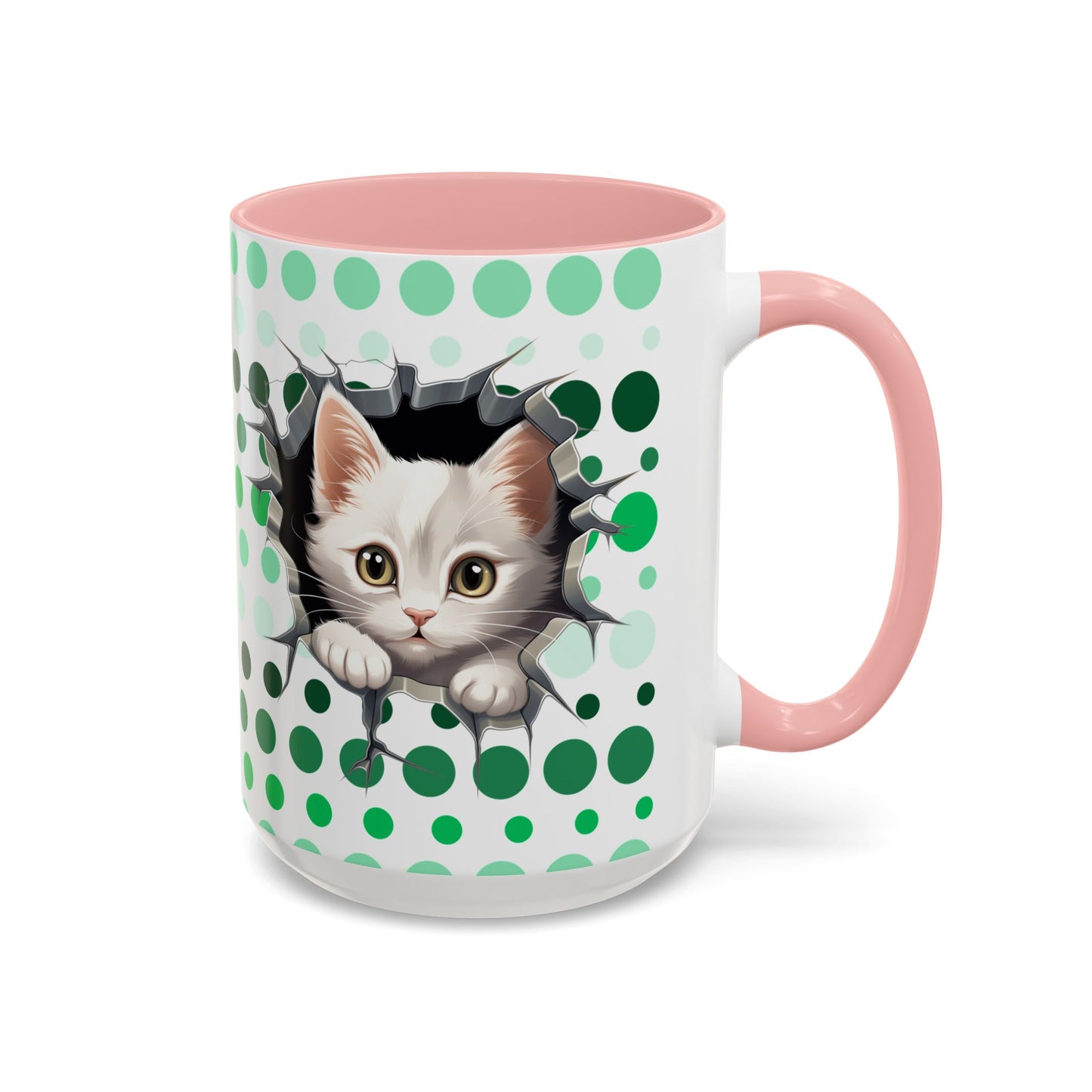 Purrrty in Green Mug