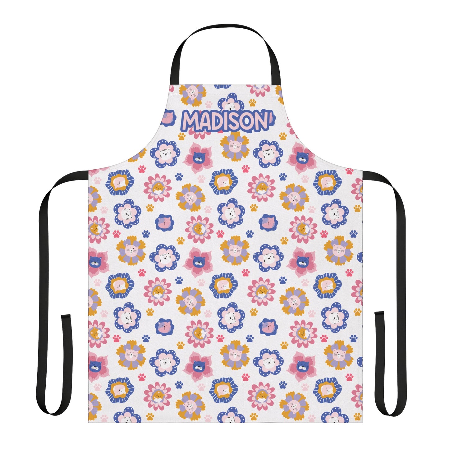 Cat Flowers Apron