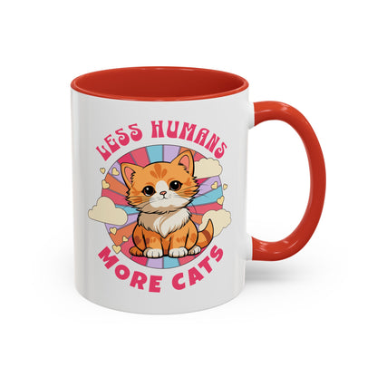 Less Humans More Cats Mug