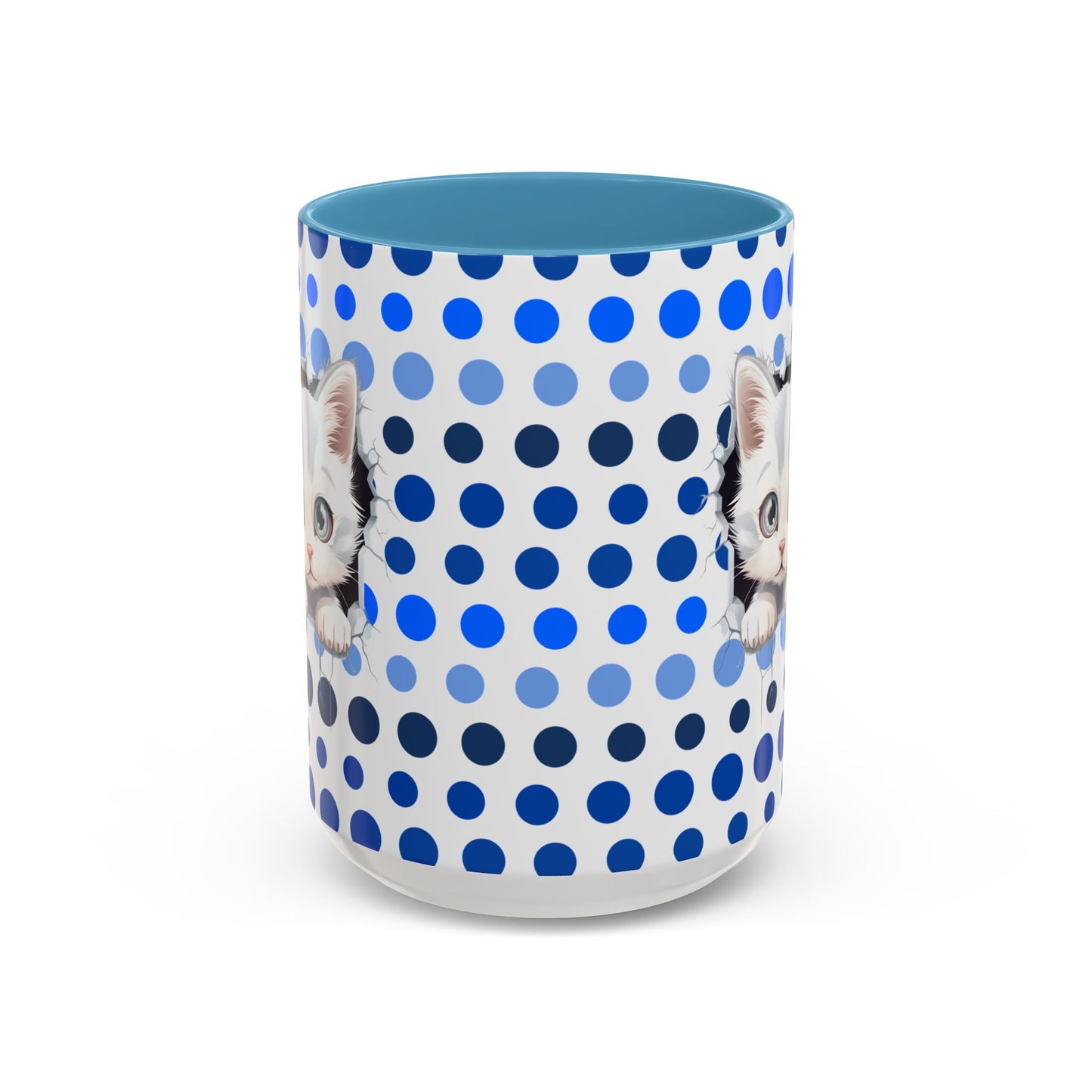 Purrrty in Blue Dots Mug