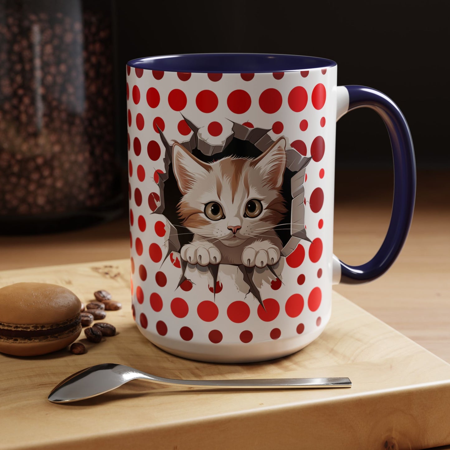 Purrrty in Red Mug