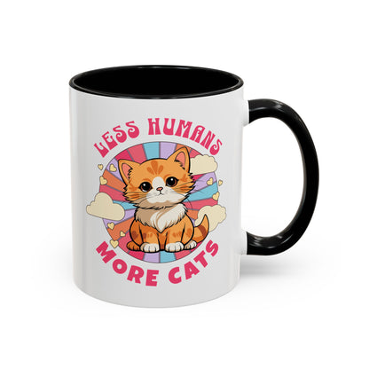 Less Humans More Cats Mug