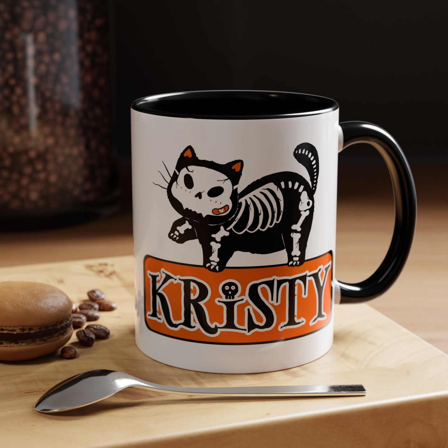 Skeleton Cat Mug