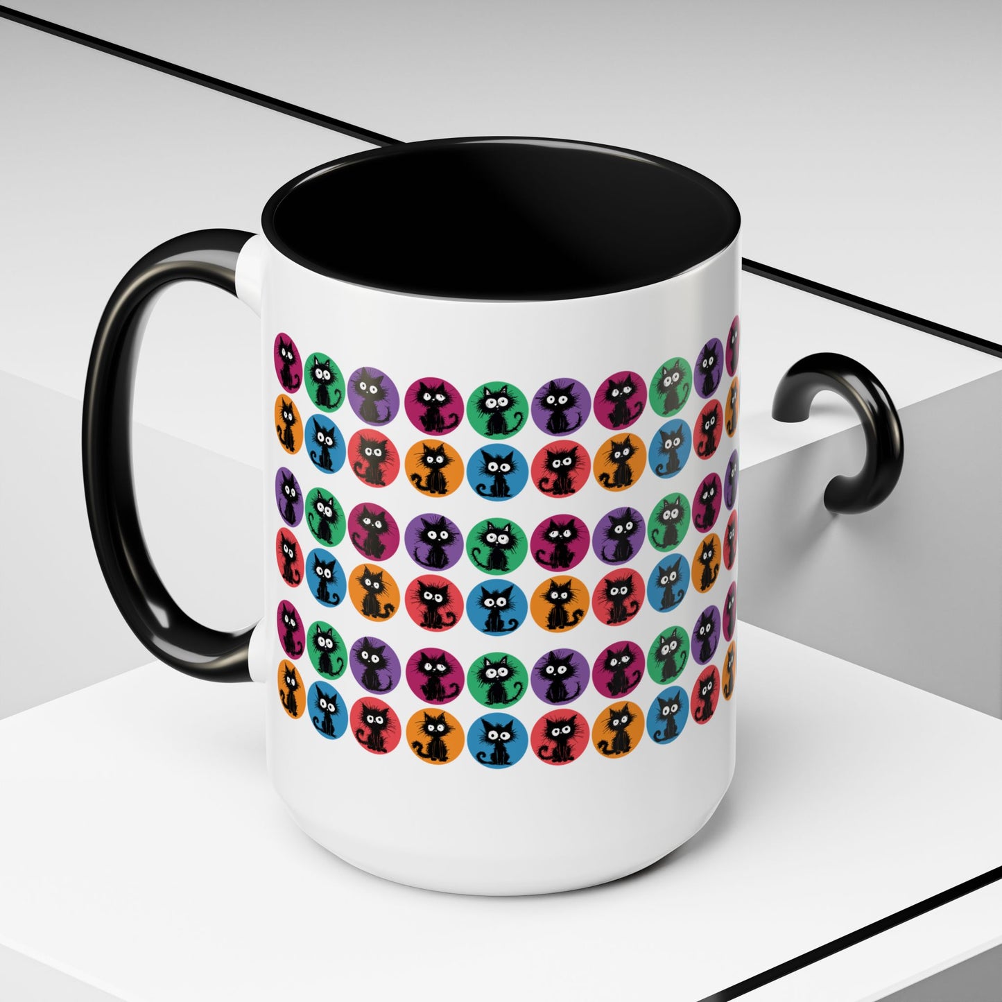 Black Cats in Color Mug