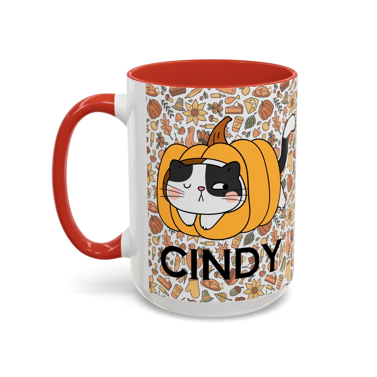 Pumpkin Spicey Cat Mug