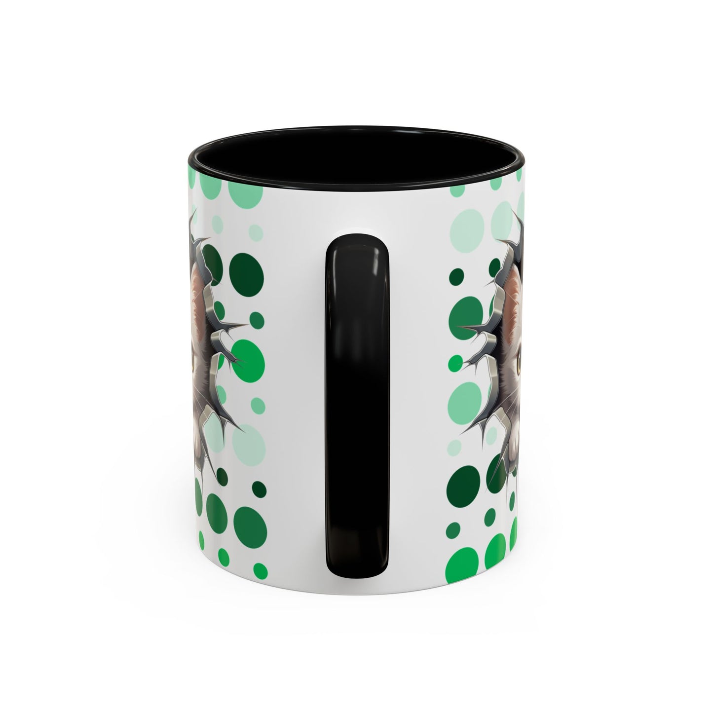 Purrrty in Green Mug