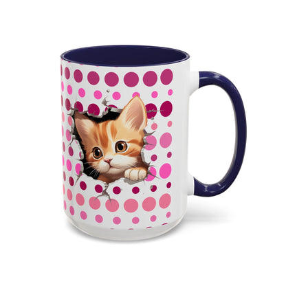 Purrrty in Pink Dots Mug