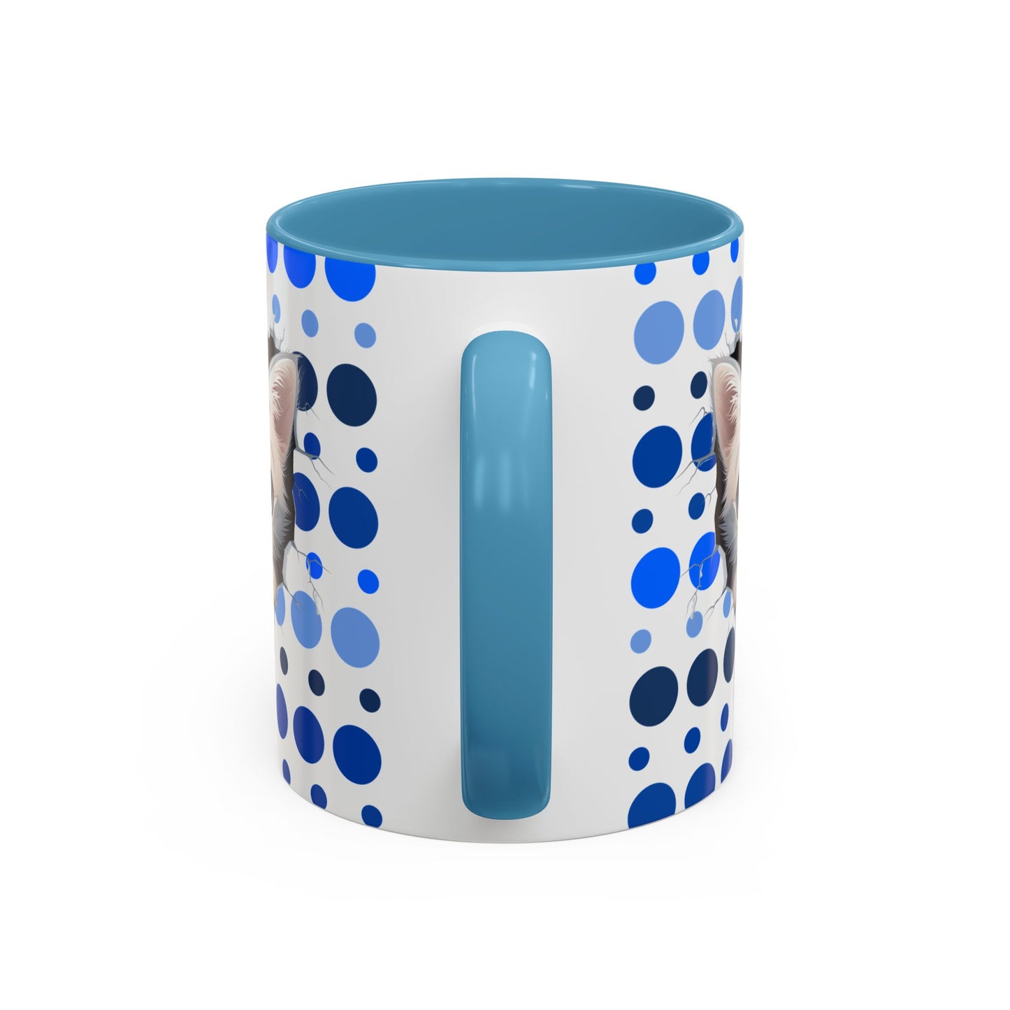 Purrrty in Blue Dots Mug