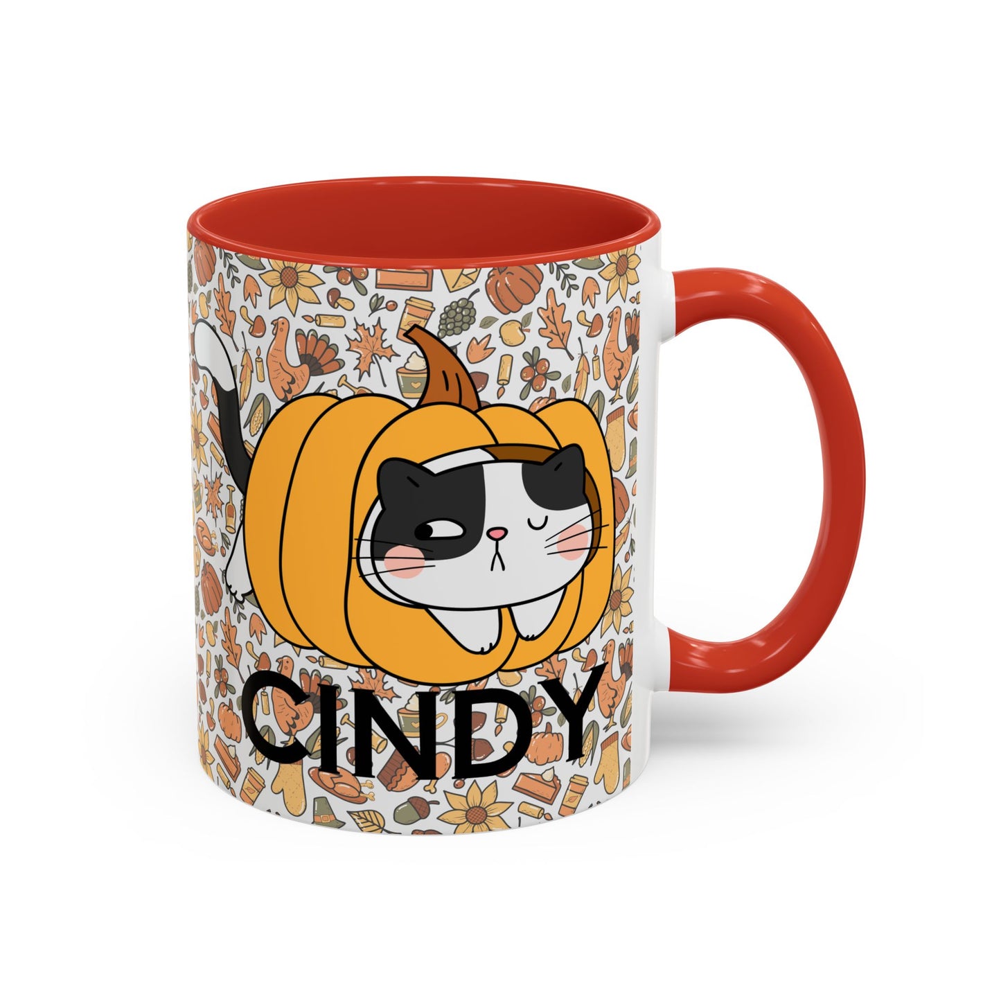 Pumpkin Spicey Cat Mug