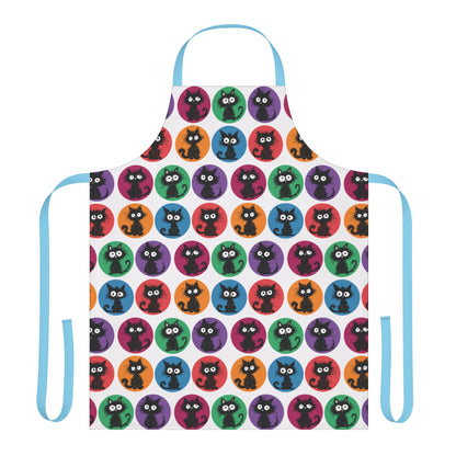 Black Cats in Color Apron