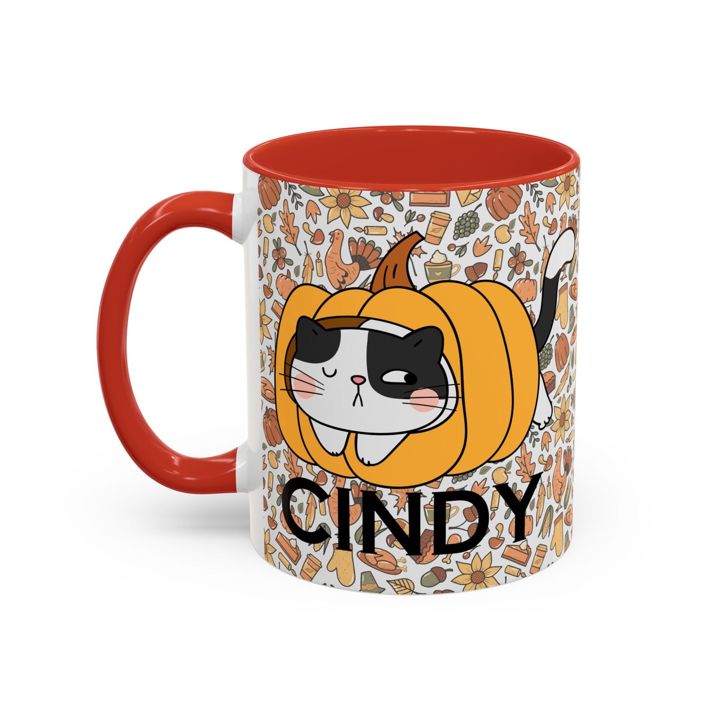 Pumpkin Spicey Cat Mug