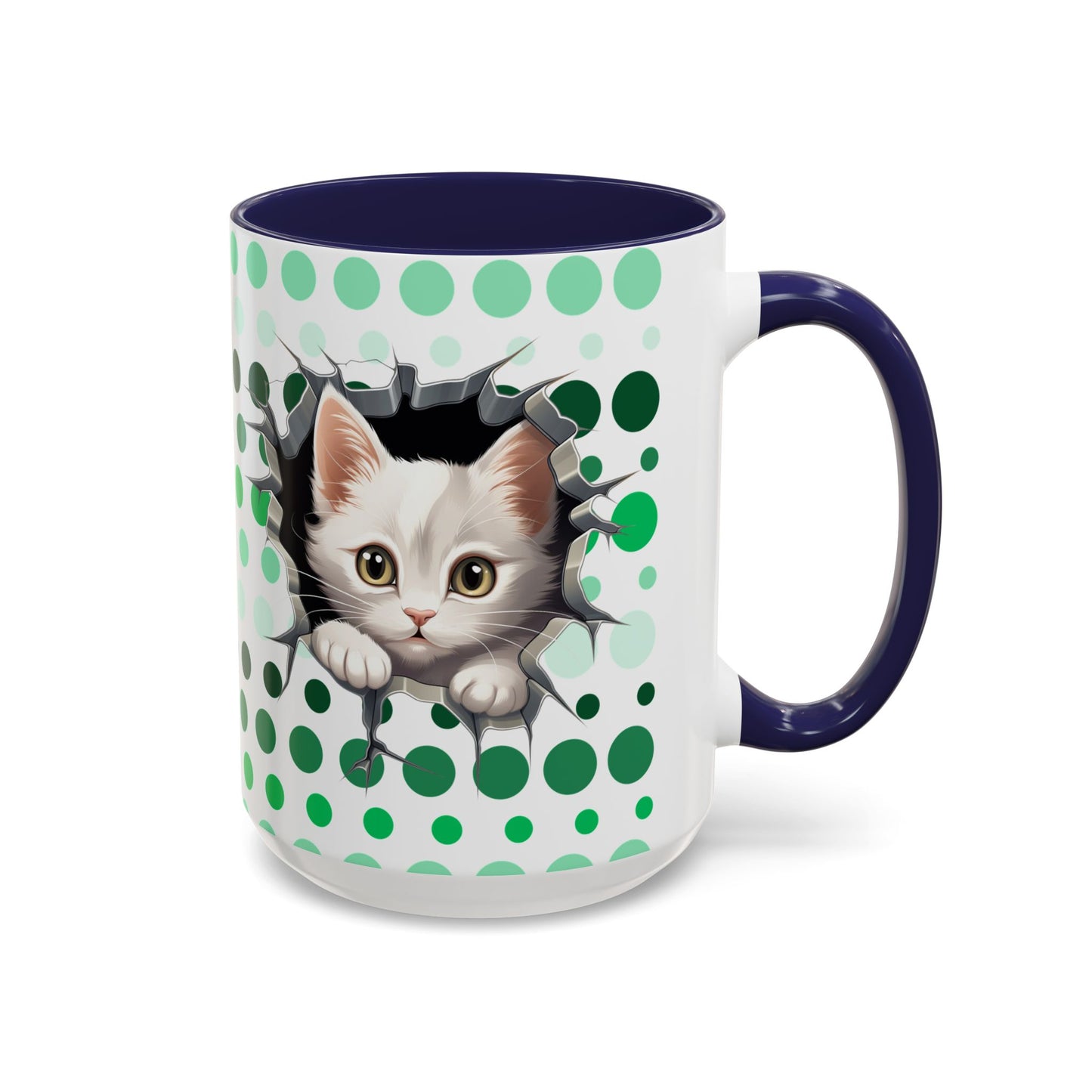 Purrrty in Green Mug