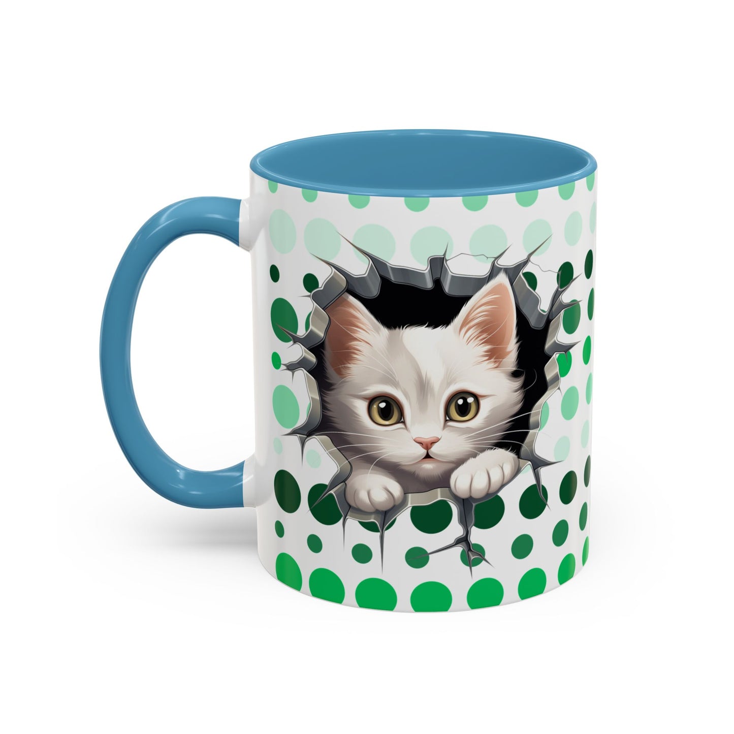 Purrrty in Green Mug