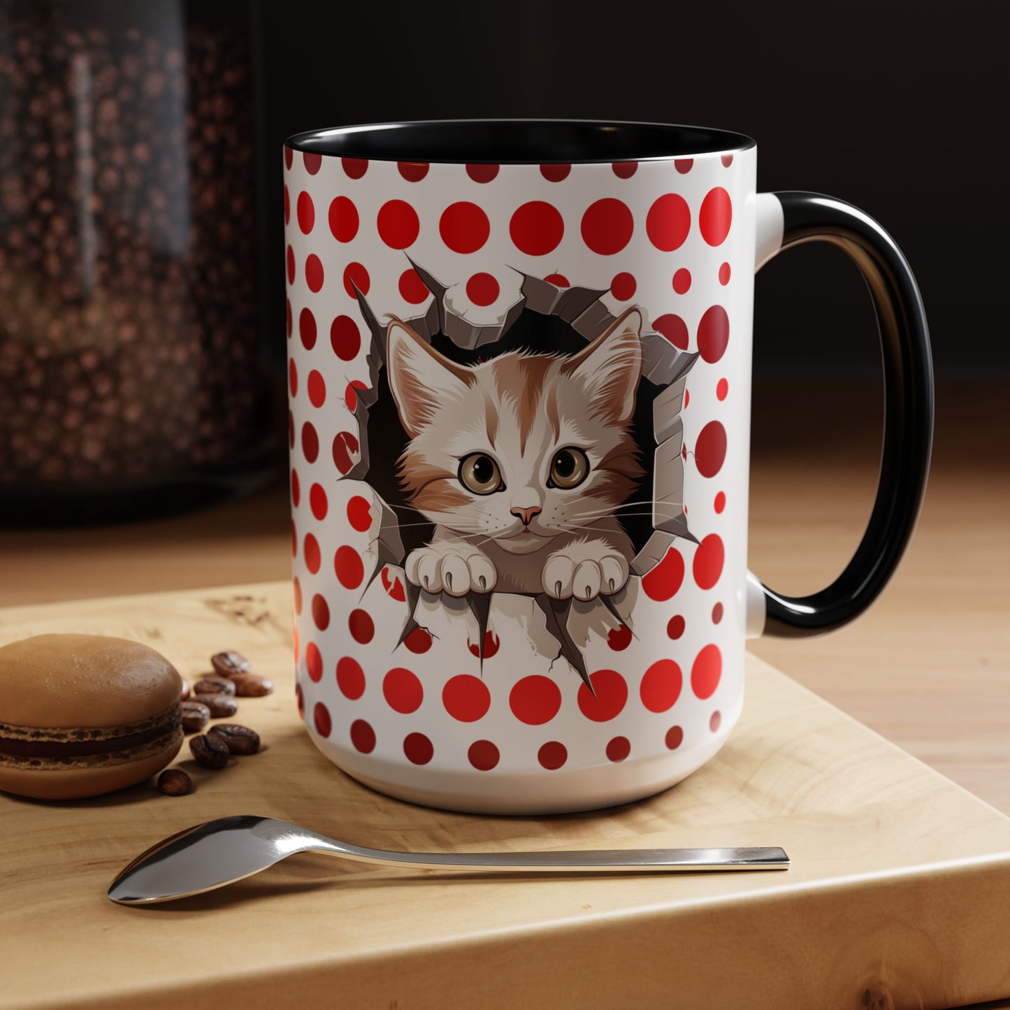 Purrrty in Red Mug