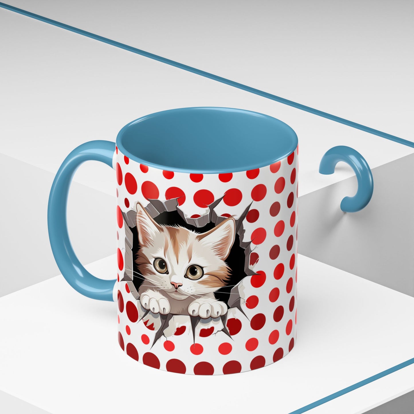 Purrrty in Red Mug