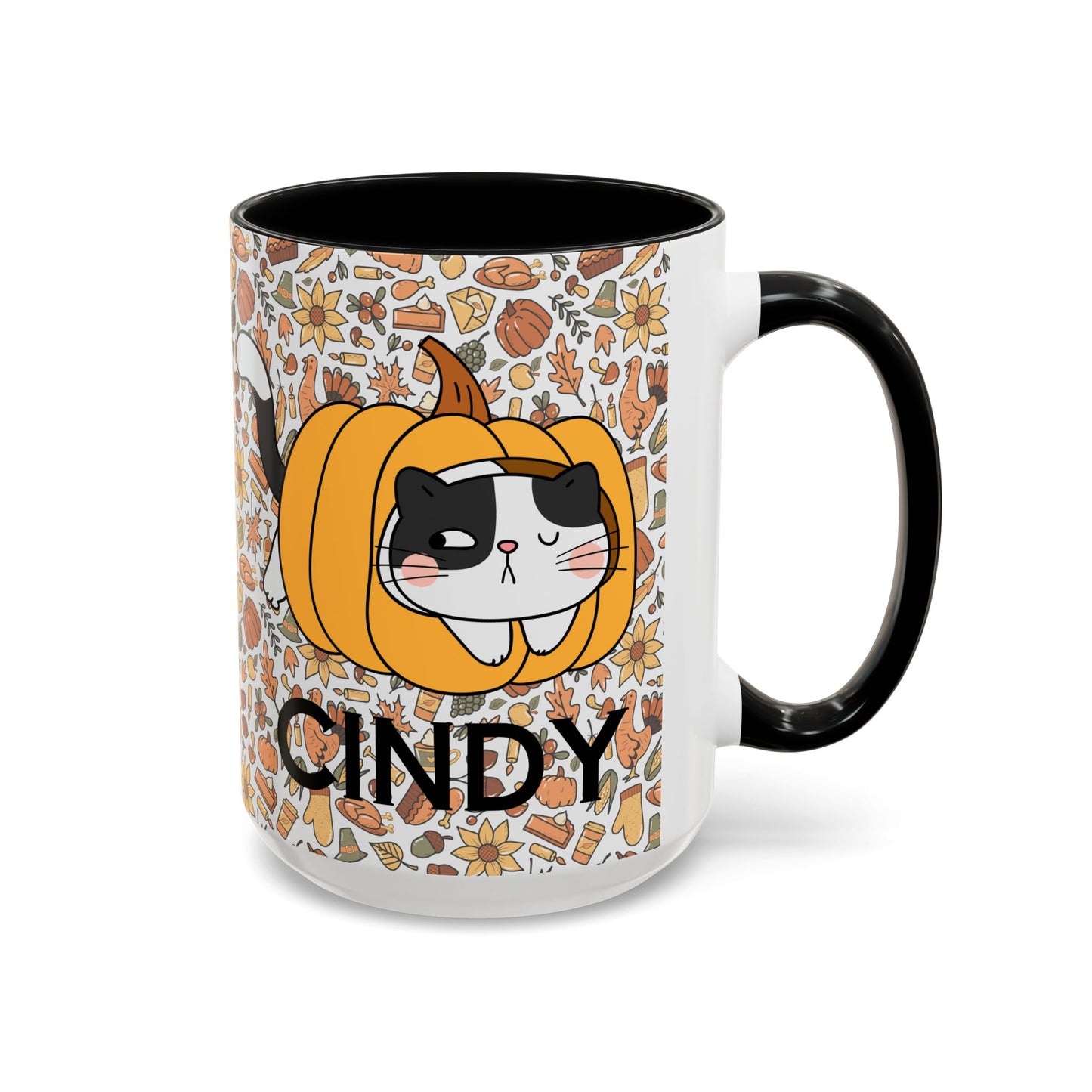 Pumpkin Spicey Cat Mug