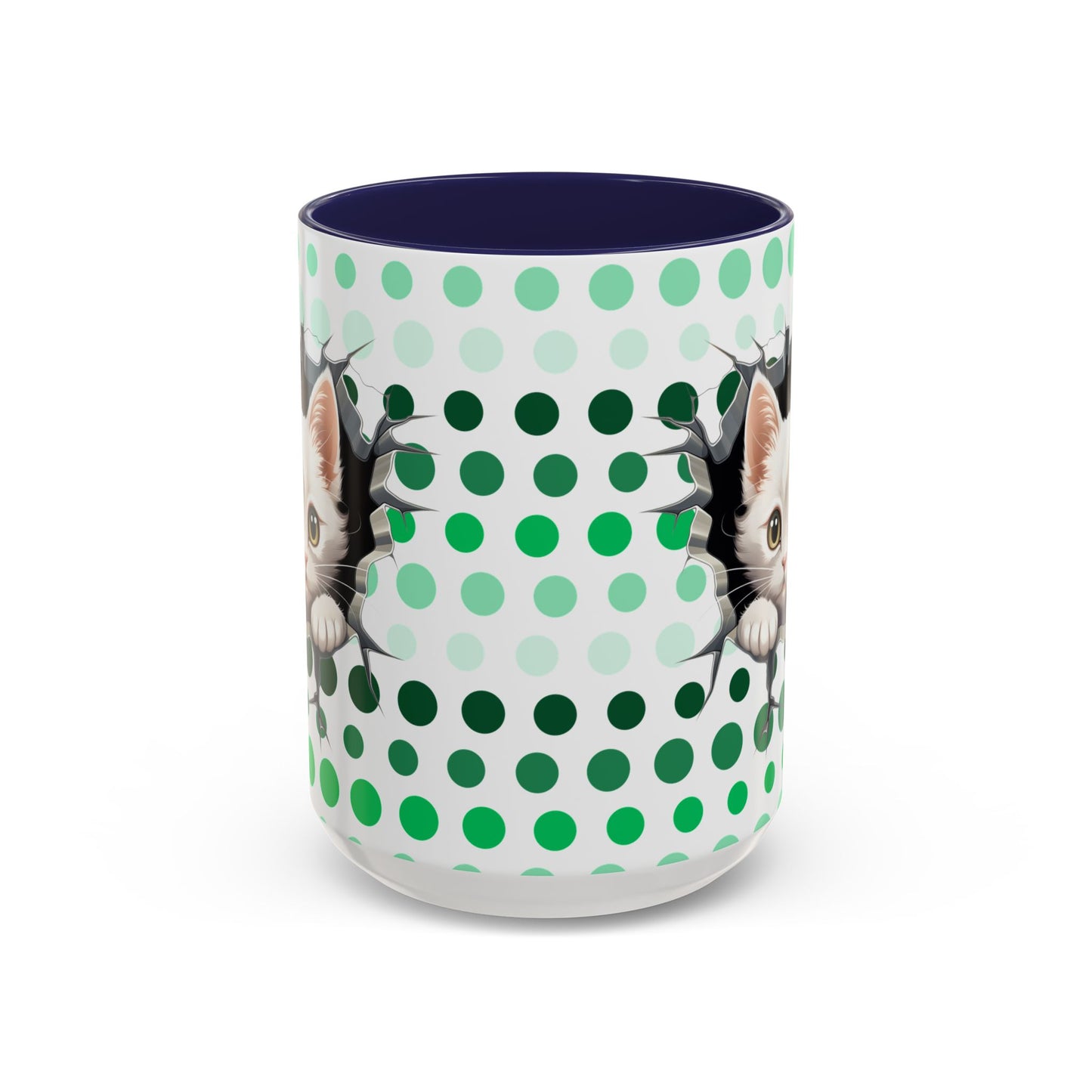 Purrrty in Green Mug