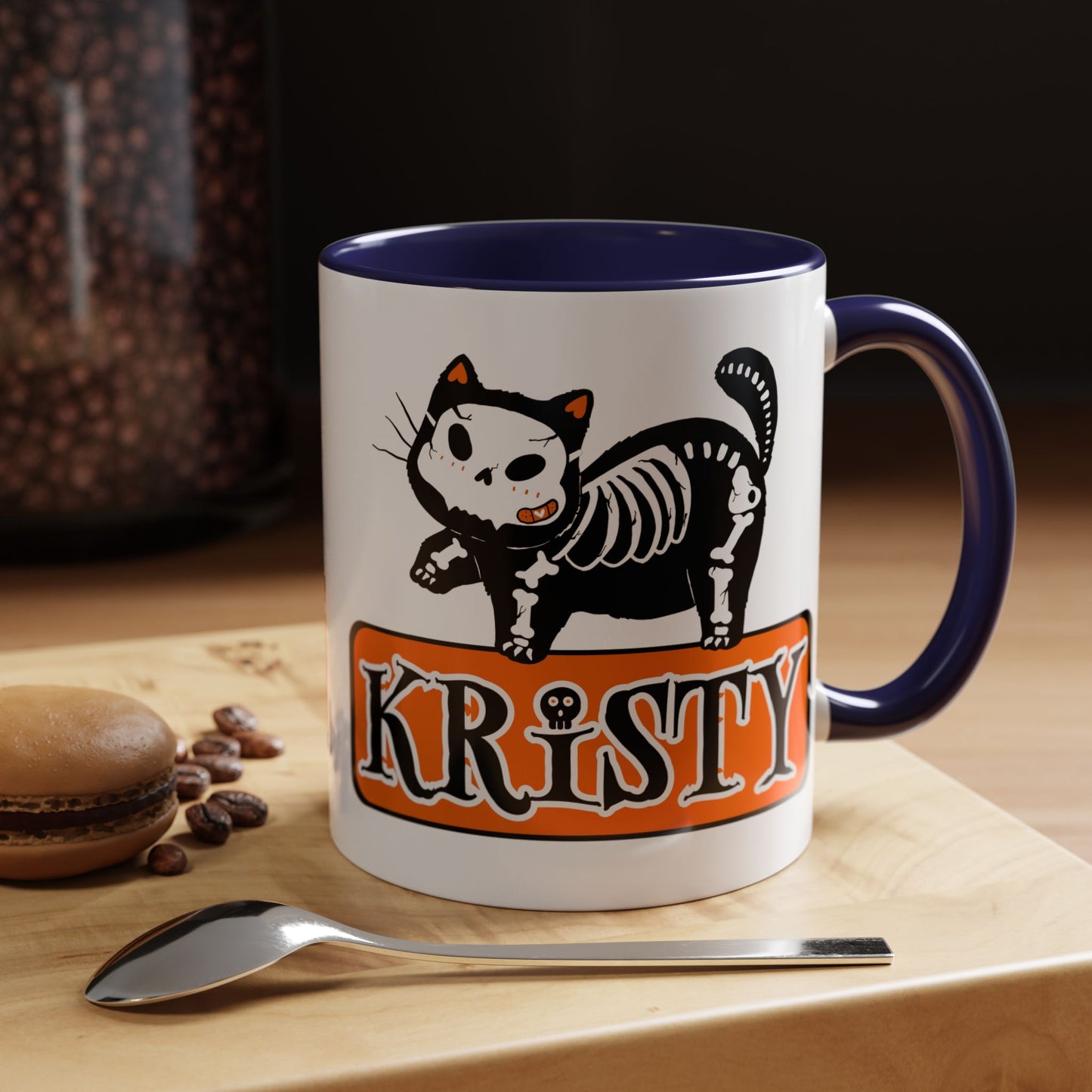 Skeleton Cat Mug