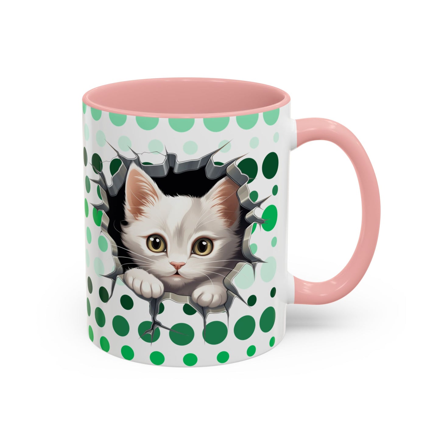 Purrrty in Green Mug