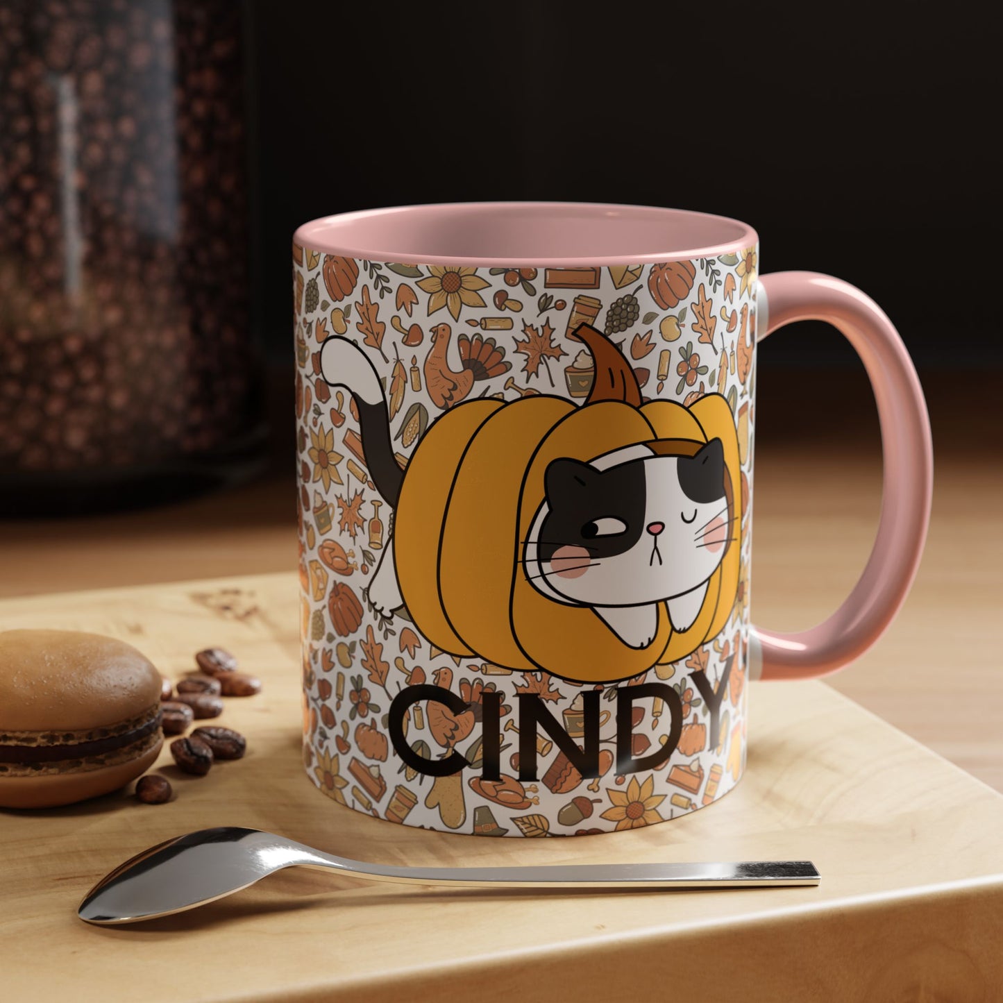 Pumpkin Spicey Cat Mug