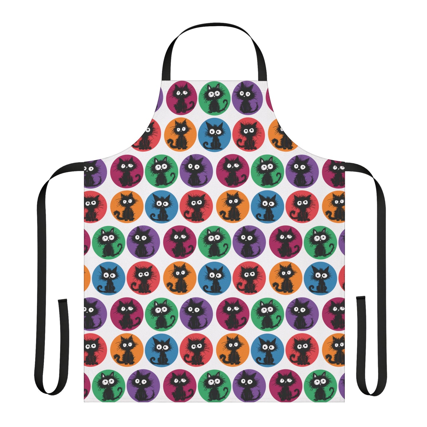 Black Cats in Color Apron