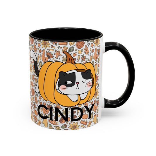 Pumpkin Spicey Cat Mug