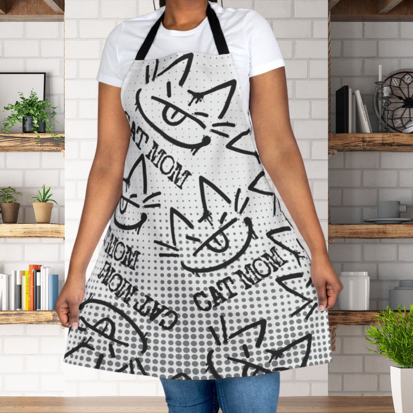 The Growling Cat Mom Apron