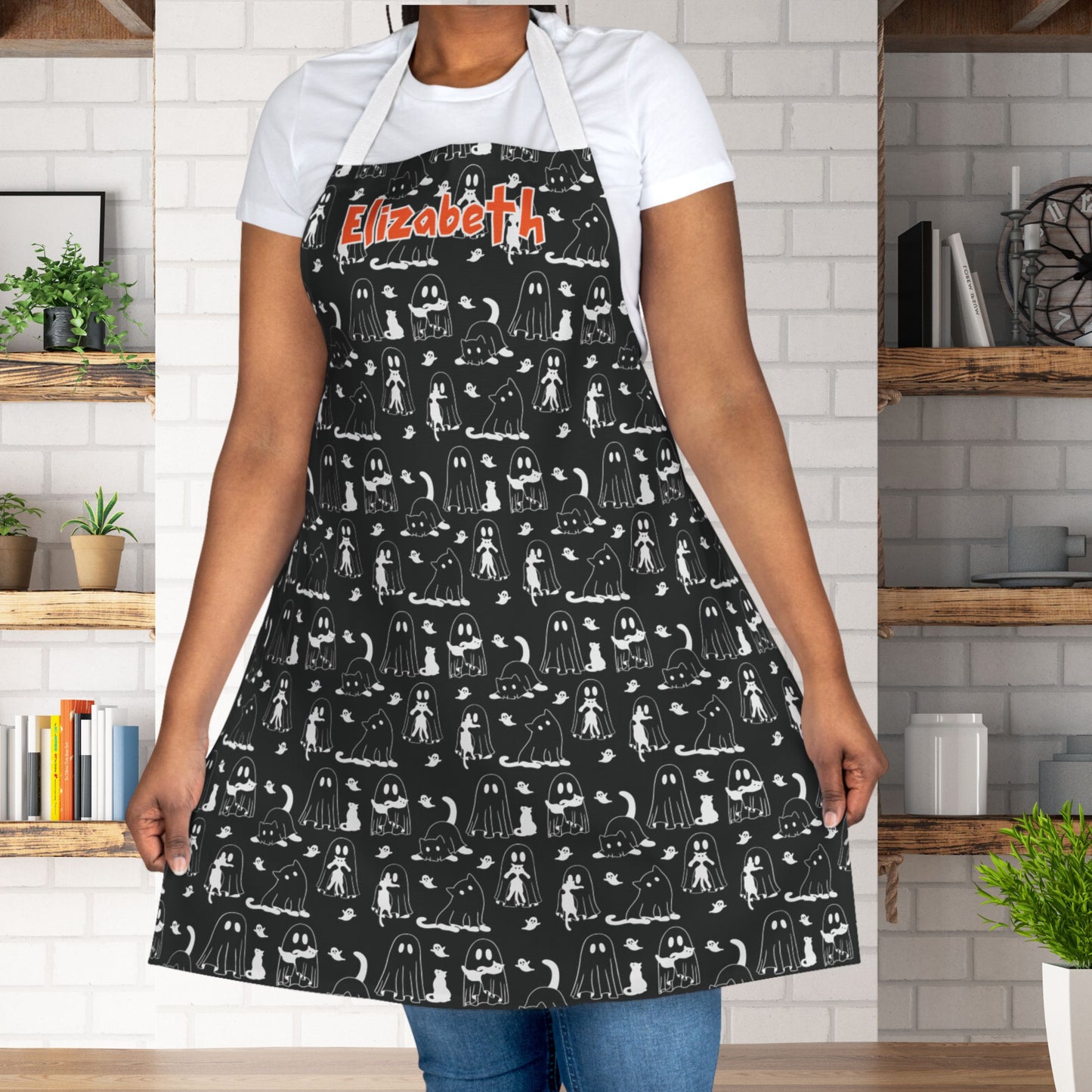 Ghost Cats Apron