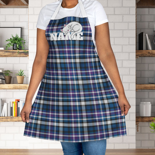 Blue Plaid Baking Apron