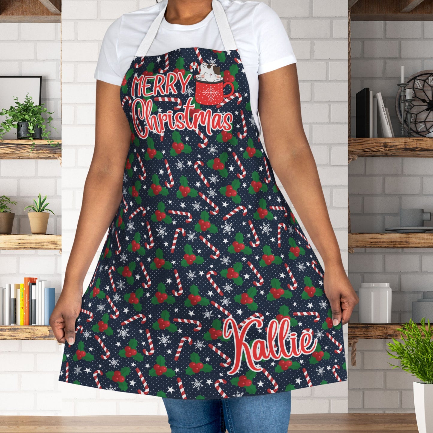 Merry Christmas in a Cup Apron