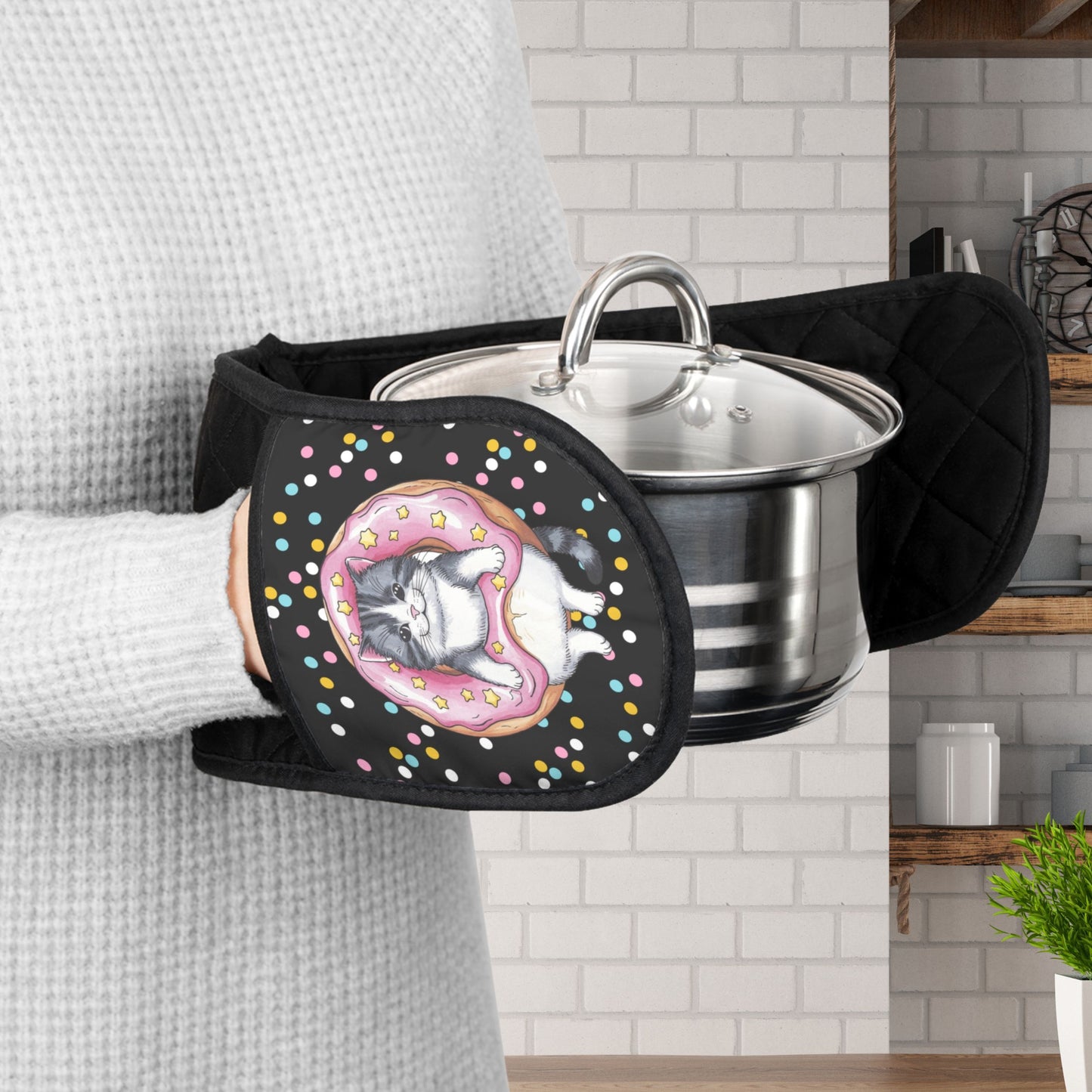 Donut Fur-get to Start Baking Oven Mitts