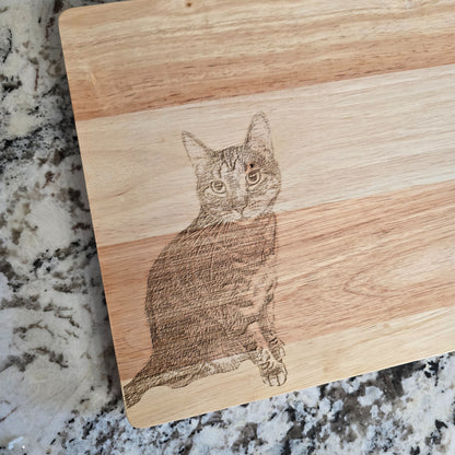 One Purr-trait, Endless Memories Cutting Board