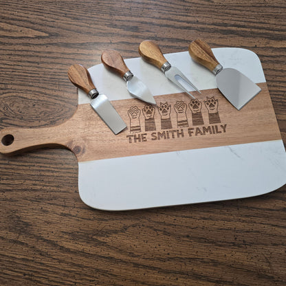 Paws Up Cutting Board