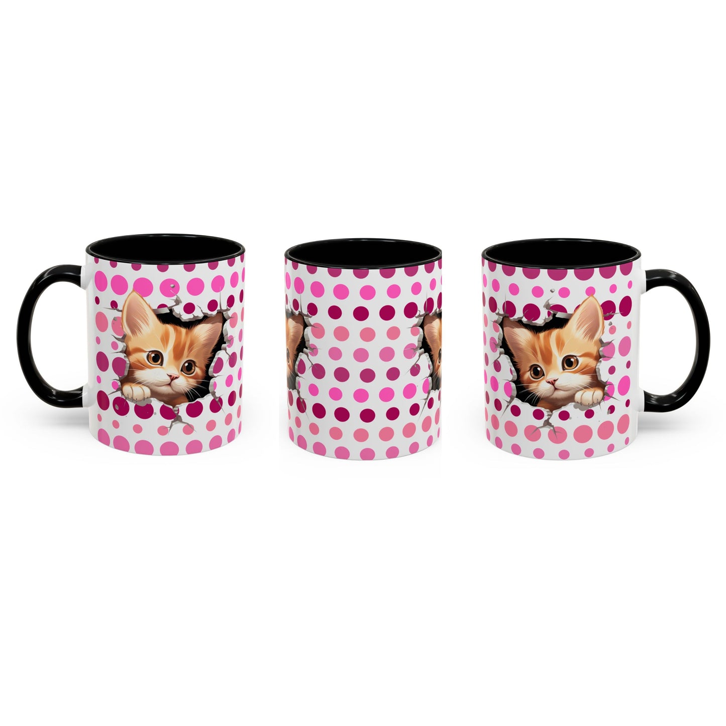 Purrrty in Pink Dots Mug