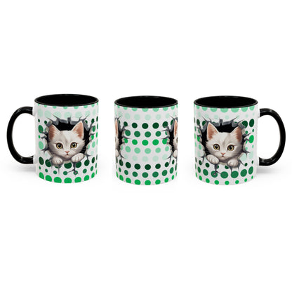 Purrrty in Green Mug